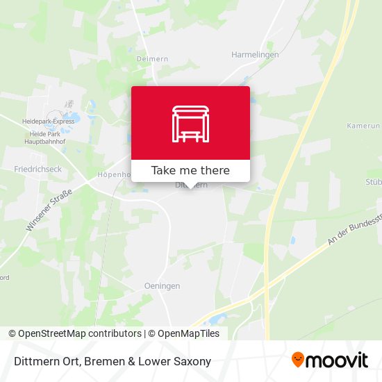 Dittmern Ort map