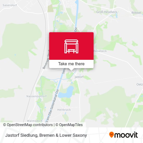 Jastorf Siedlung map