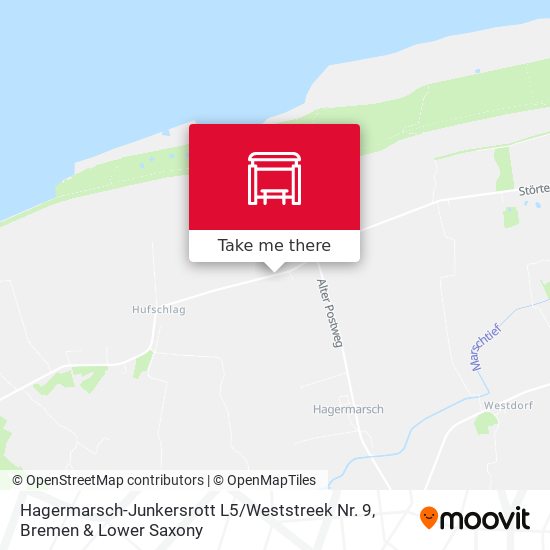 Hagermarsch-Junkersrott L5 / Weststreek Nr. 9 map