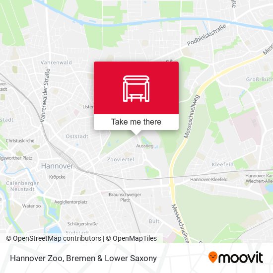 Hannover Zoo map