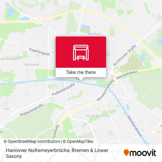 Hannover Noltemeyerbrücke map
