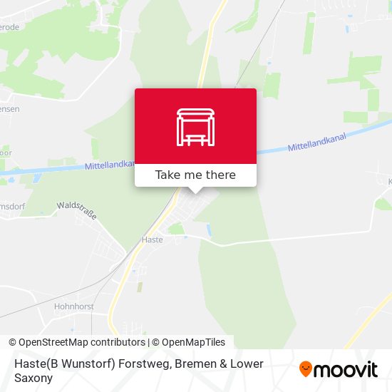 Haste(B Wunstorf) Forstweg map