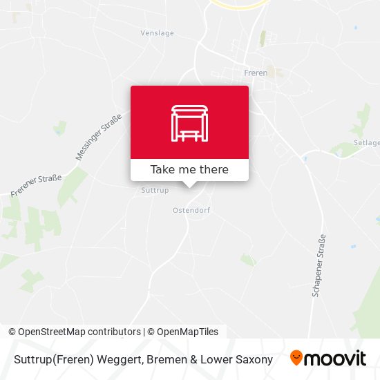 Suttrup(Freren) Weggert map