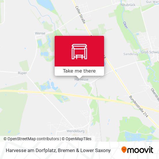 Harvesse am Dorfplatz map