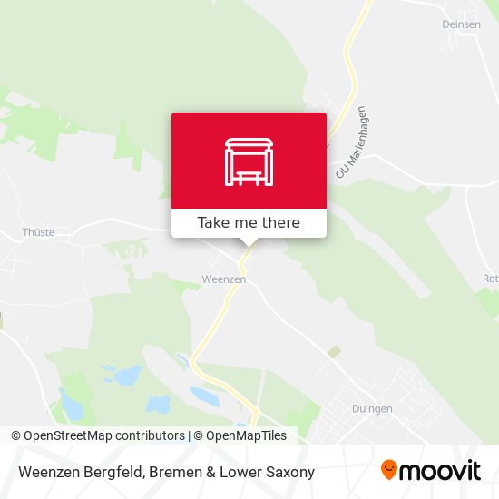 Weenzen Bergfeld map