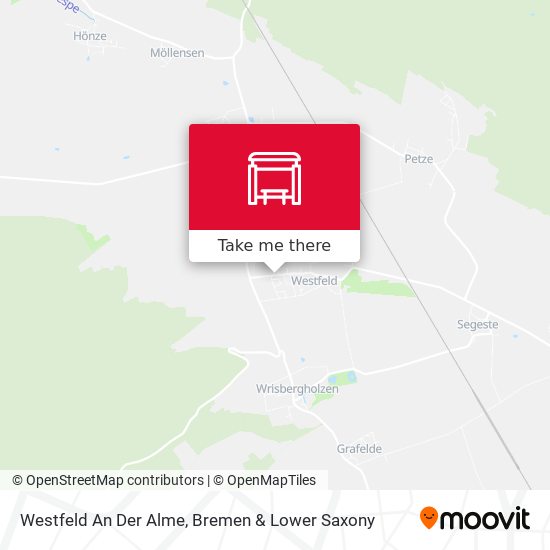 Westfeld An Der Alme map