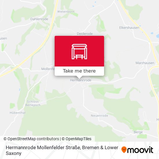 Hermannrode Mollenfelder Straße map