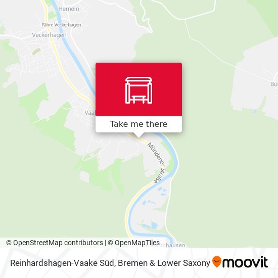 Reinhardshagen-Vaake Süd map