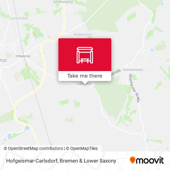 Hofgeismar-Carlsdorf map