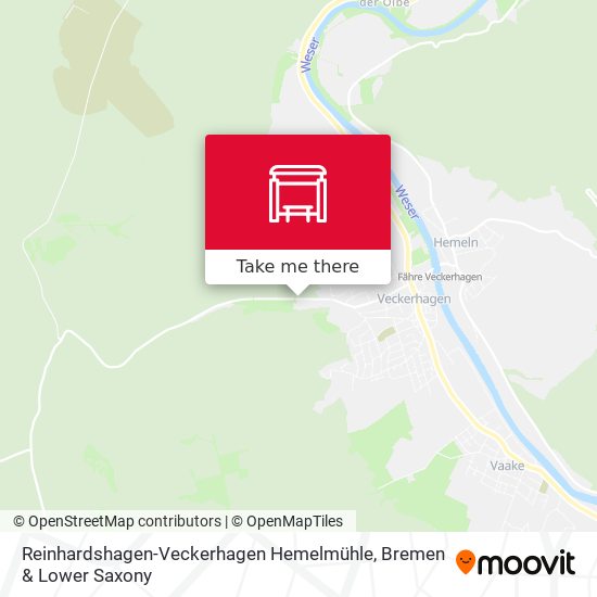 Reinhardshagen-Veckerhagen Hemelmühle map
