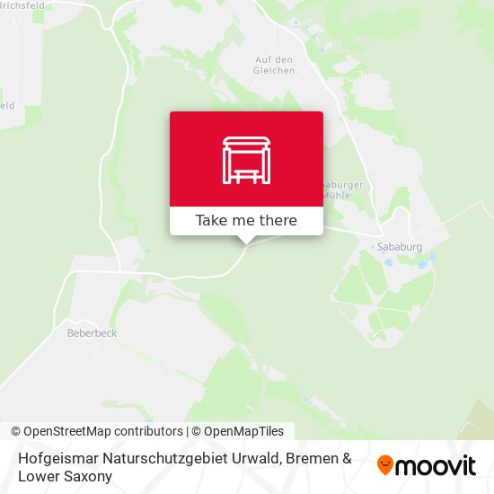 Hofgeismar Naturschutzgebiet Urwald map