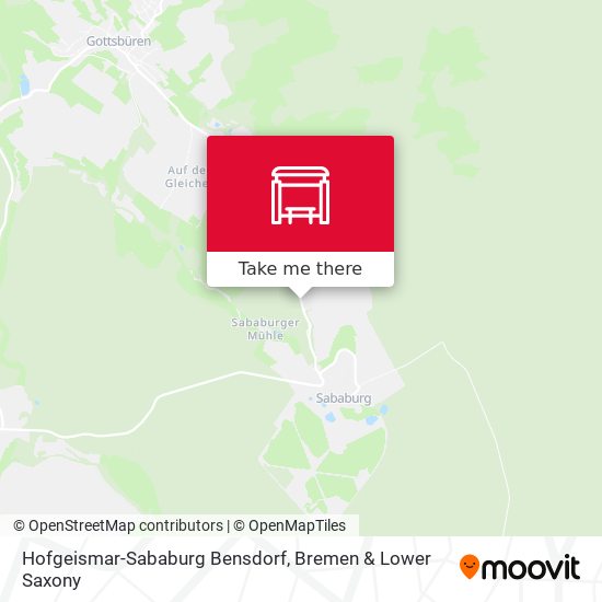 Hofgeismar-Sababurg Bensdorf map