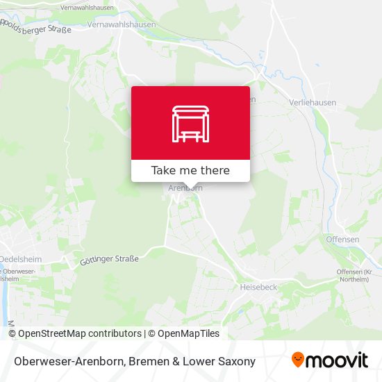 Oberweser-Arenborn map