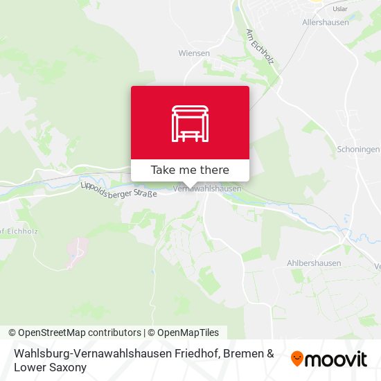 Wahlsburg-Vernawahlshausen Friedhof map