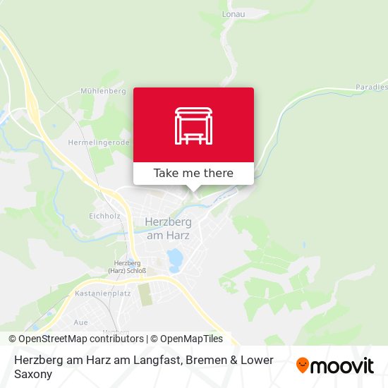Herzberg am Harz am Langfast map
