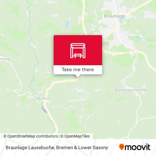 Braunlage Lausebuche map