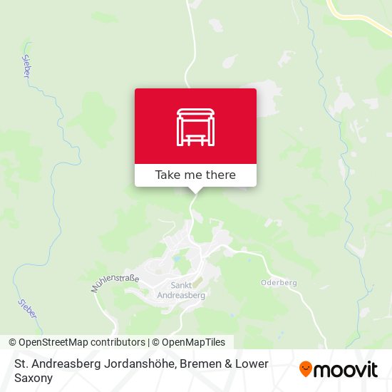 St. Andreasberg Jordanshöhe map