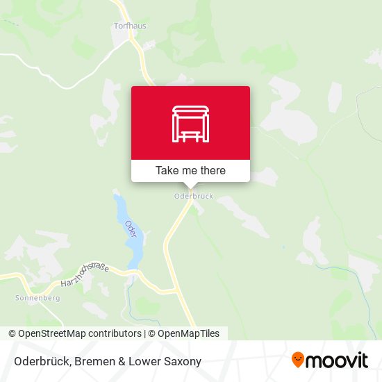 Oderbrück map