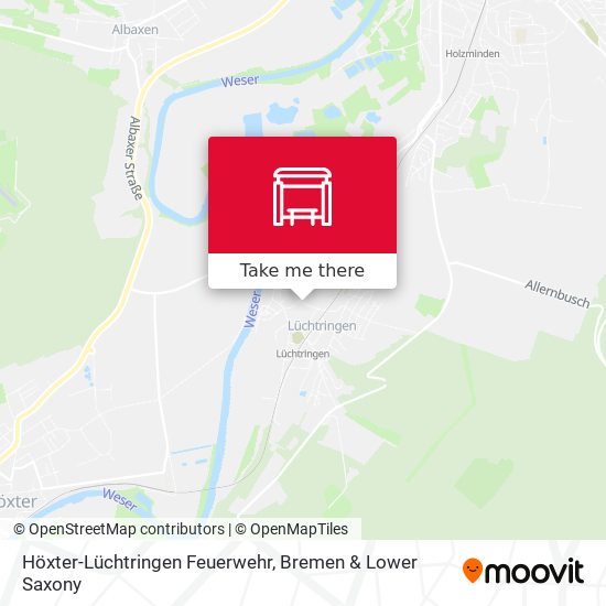 Höxter-Lüchtringen Feuerwehr map