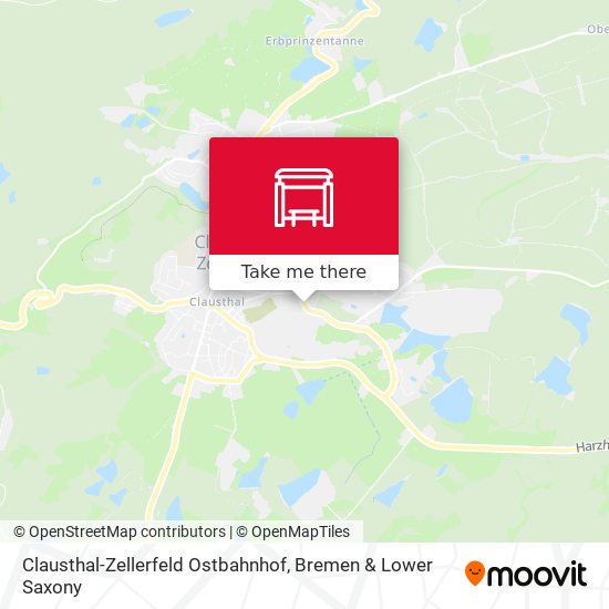 Clausthal-Zellerfeld Ostbahnhof map
