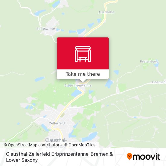Clausthal-Zellerfeld Erbprinzentanne map