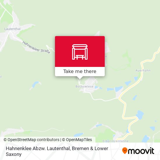 Hahnenklee Abzw. Lautenthal map