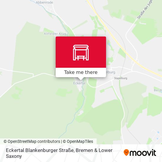 Eckertal Blankenburger Straße map