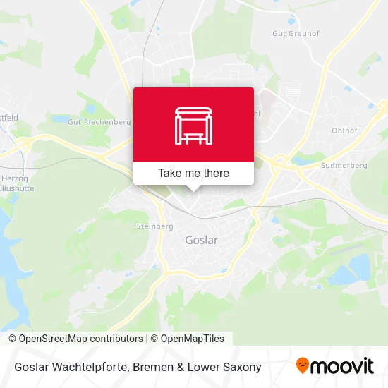 Карта Goslar Wachtelpforte