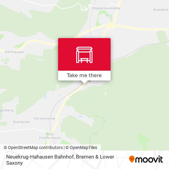 Neuekrug-Hahausen Bahnhof map