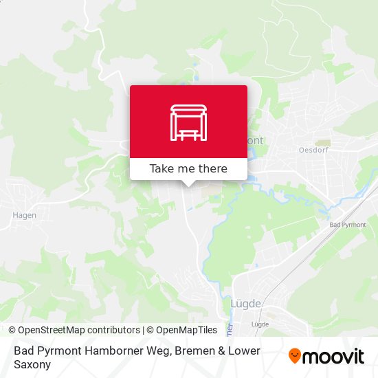 Карта Bad Pyrmont Hamborner Weg
