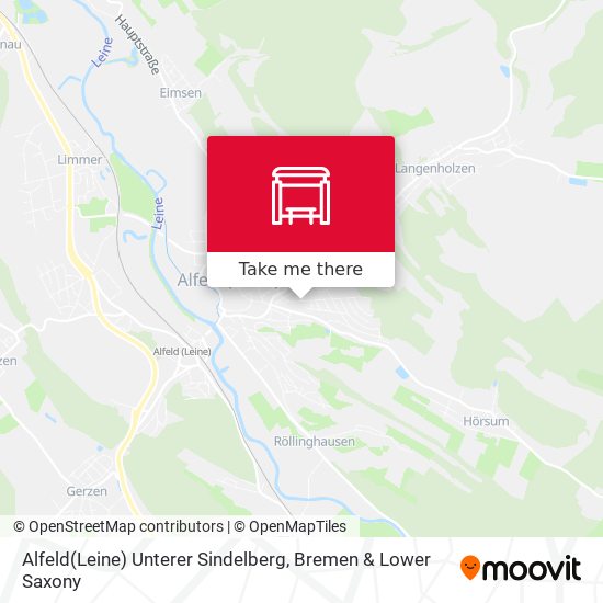 Alfeld(Leine) Unterer Sindelberg map