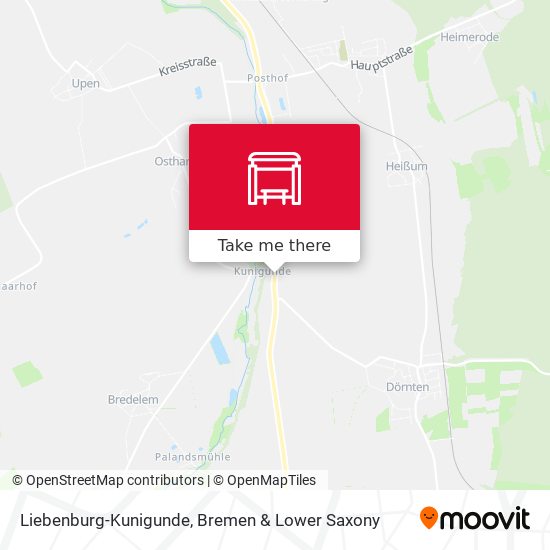 Liebenburg-Kunigunde map