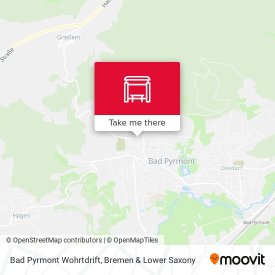 Bad Pyrmont Wohrtdrift map