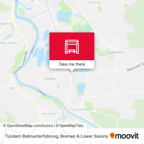 Карта Tündern Bahnunterführung