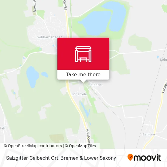 Карта Salzgitter-Calbecht Ort