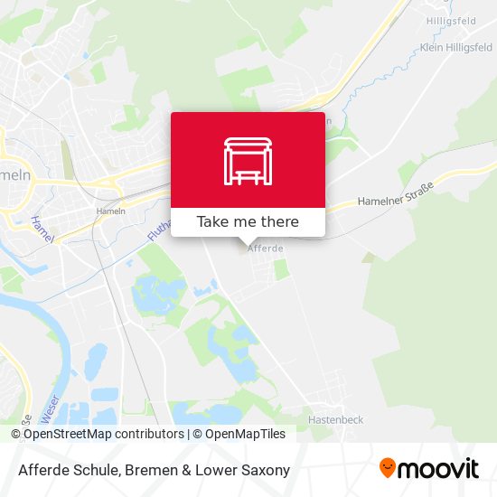 Afferde Schule map