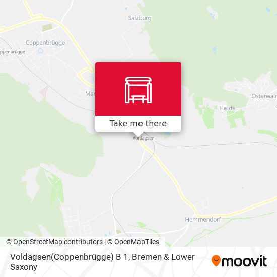 Voldagsen(Coppenbrügge) B 1 map