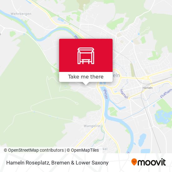 Hameln Roseplatz map