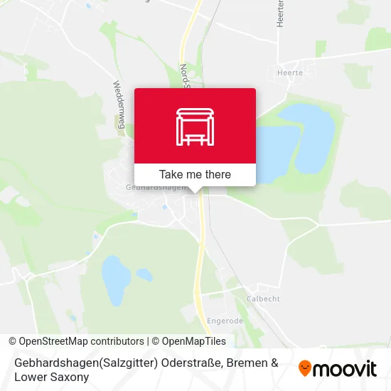 Карта Gebhardshagen(Salzgitter) Oderstraße