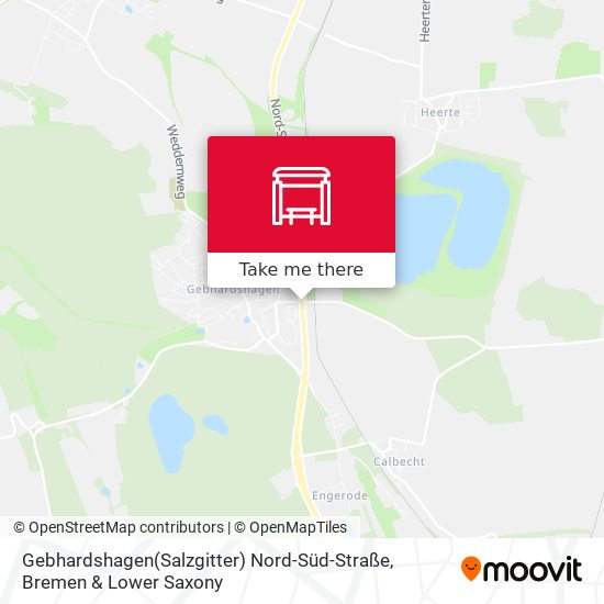 Карта Gebhardshagen(Salzgitter) Nord-Süd-Straße