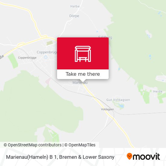 Marienau(Hameln) B 1 map