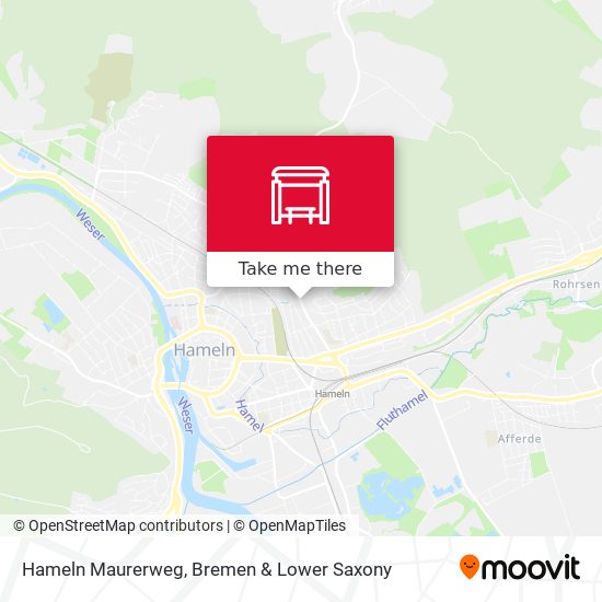 Hameln Maurerweg map