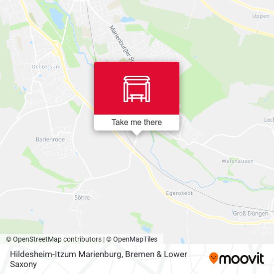 Hildesheim-Itzum Marienburg map