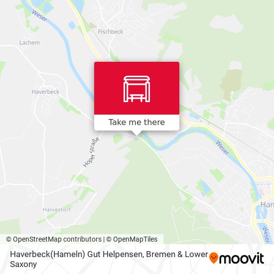 Haverbeck(Hameln) Gut Helpensen map
