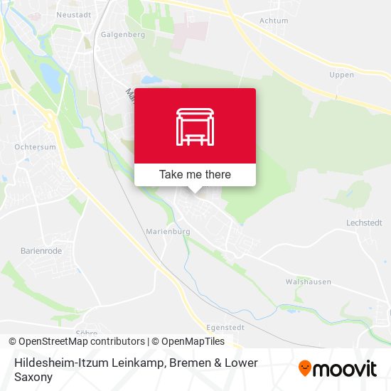 Hildesheim-Itzum Leinkamp map