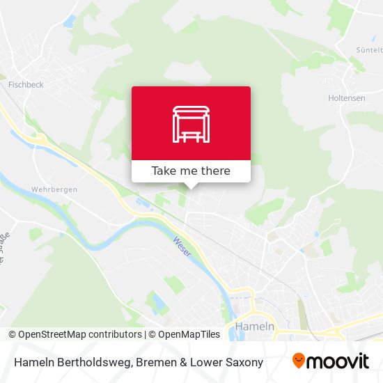Hameln Bertholdsweg map