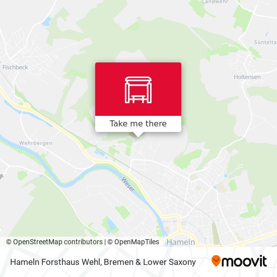 Hameln Forsthaus Wehl map