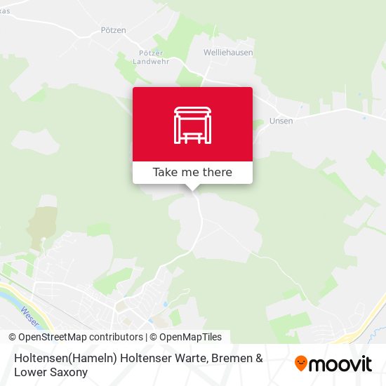 Holtensen(Hameln) Holtenser Warte map