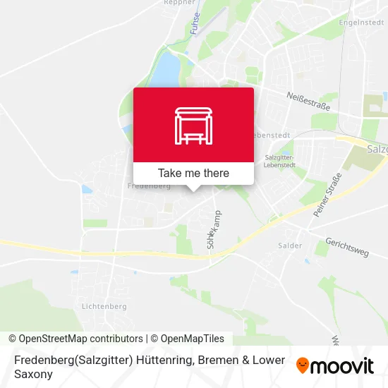 Карта Fredenberg(Salzgitter) Hüttenring