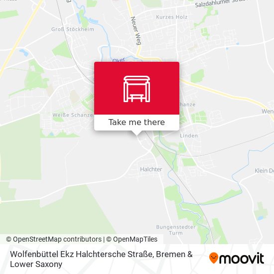 Wolfenbüttel Ekz Halchtersche Straße map